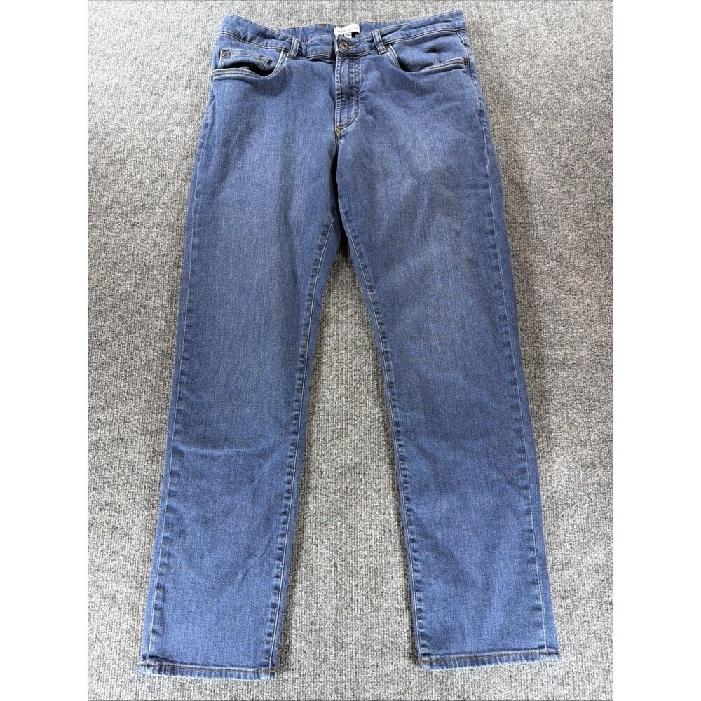 Peter Millar Pilot Mill Denim Classic Fit ME0B95 Dark Wash 34x30 MSRP $170